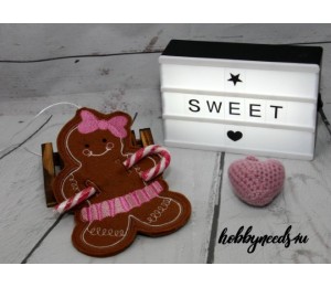 Stickserie ITH - Gingerbread Lebkuchenmann Gutschein Süßigkeiten Halter